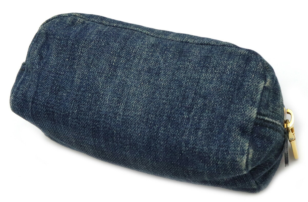 楽天市場】PRADA プラダ ポーチ DENIM デニム 化粧ポーチ コスメポーチ