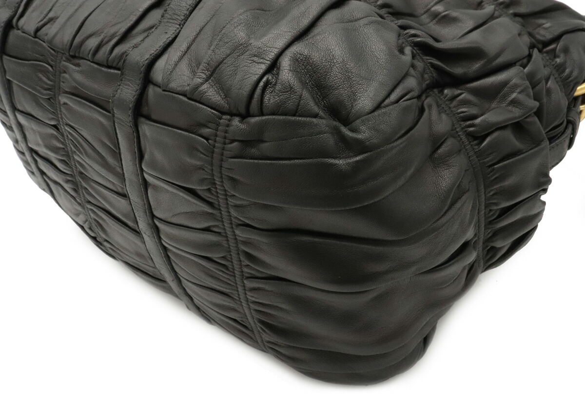 楽天市場】【バッグ】PRADA プラダ ギャザー ハンドバッグ ショルダー