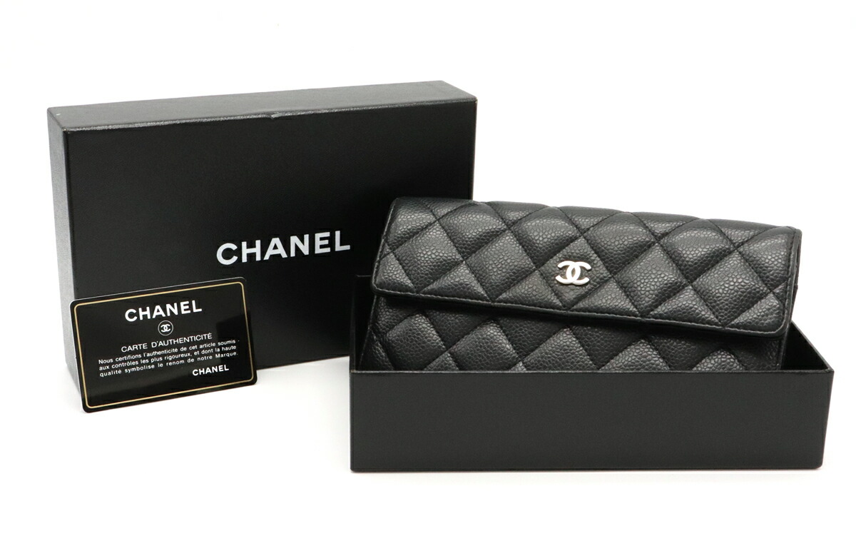 楽天市場】【財布】CHANEL シャネル マトラッセ キャビアスキン ココ