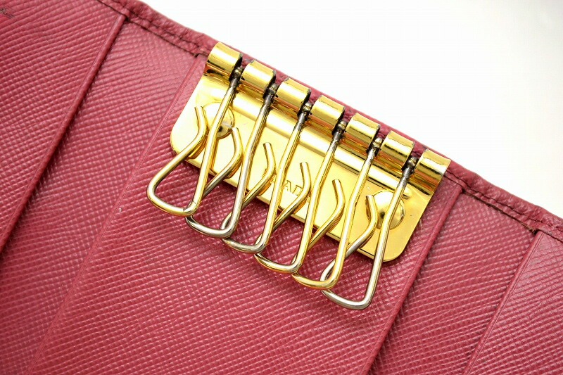 楽天市場】【未使用品】PRADA プラダ 6連キーケース キーケース