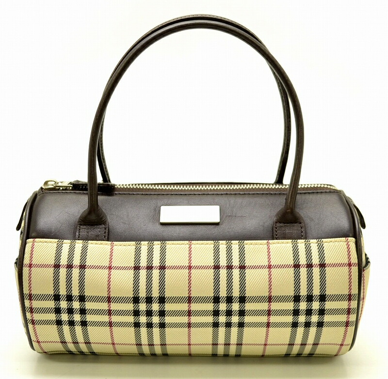 楽天市場】【バッグ】BURBERRY バーバリー ハンドバッグ 筒型