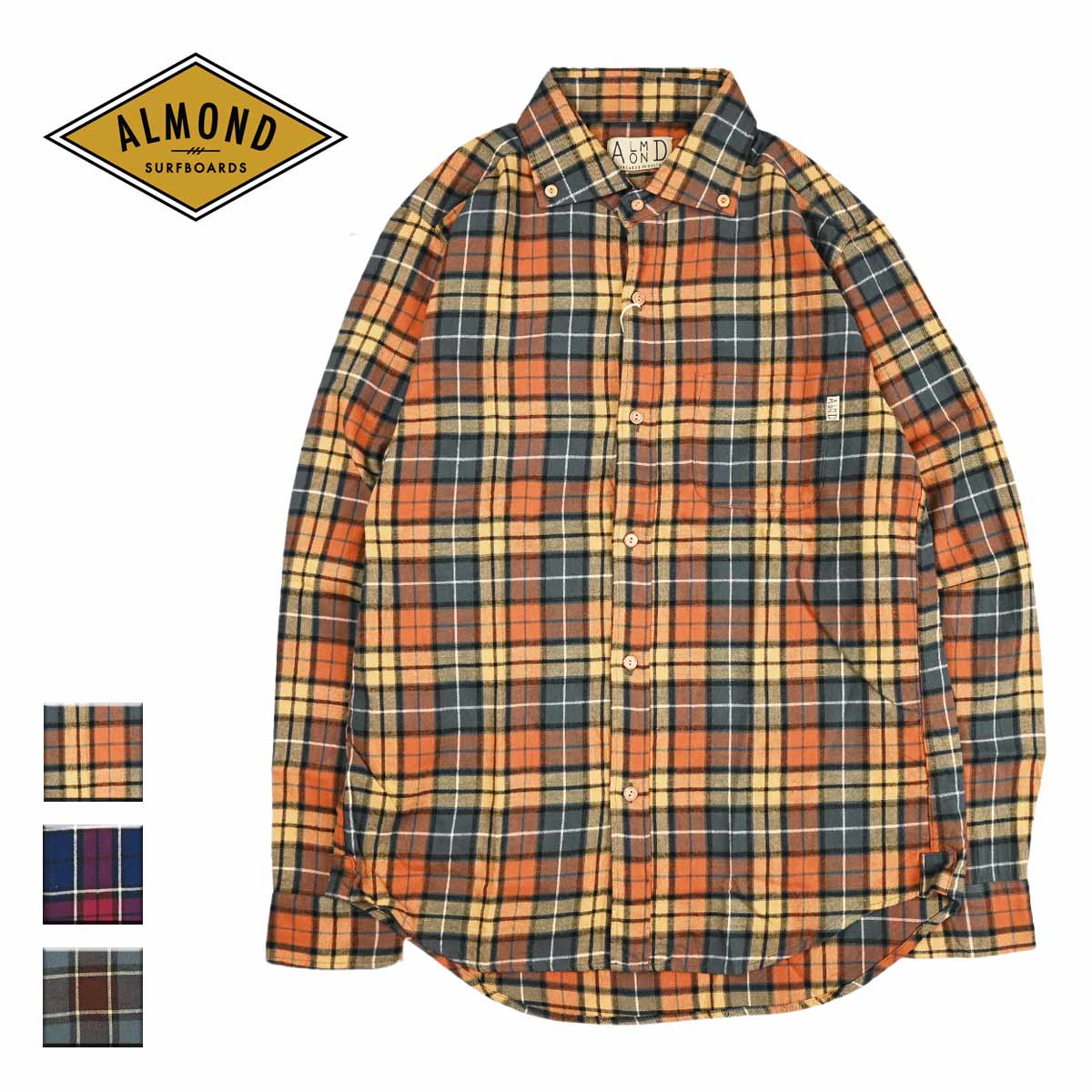 楽天市場】【送料無料】 Almond Surf アーモンドサーフ PLAID WOVEN