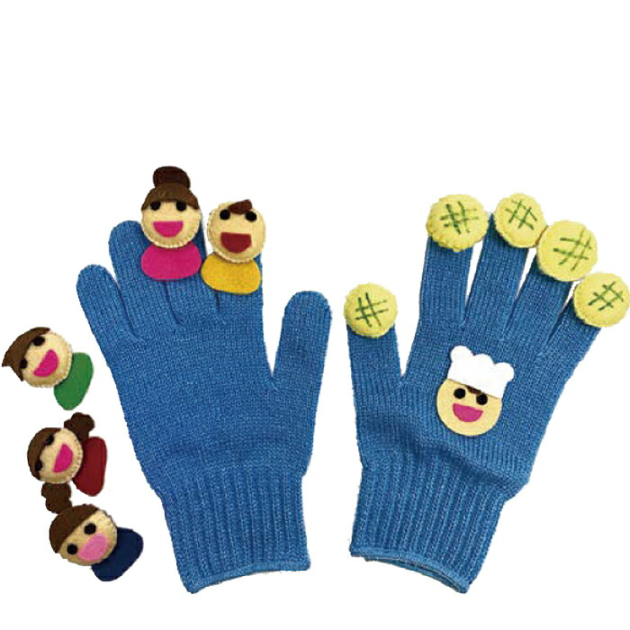 楽天市場】（8509-4519）手袋シアター パン屋に5つのメロンパンの歌 布