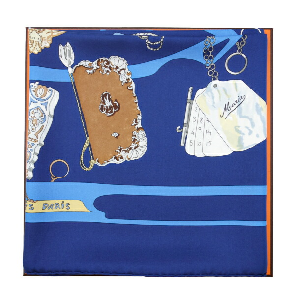 楽天市場】【中古】未使用品 HERMES エルメス カレ90 CARNETS DE BAL