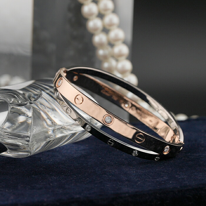 楽天市場】カルティエ ラブ ブレスレット ピンクゴールド ホワイト