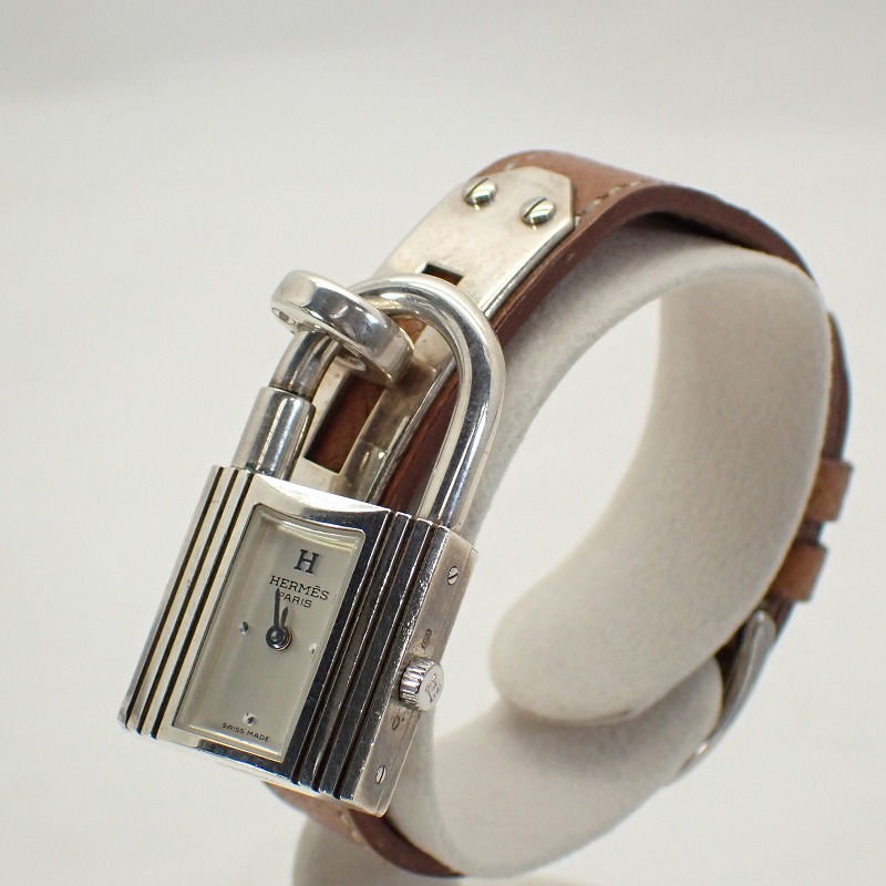 楽天市場】エルメス【HERMES】ケリーウォッチSV925レザーベルト（〇Z刻