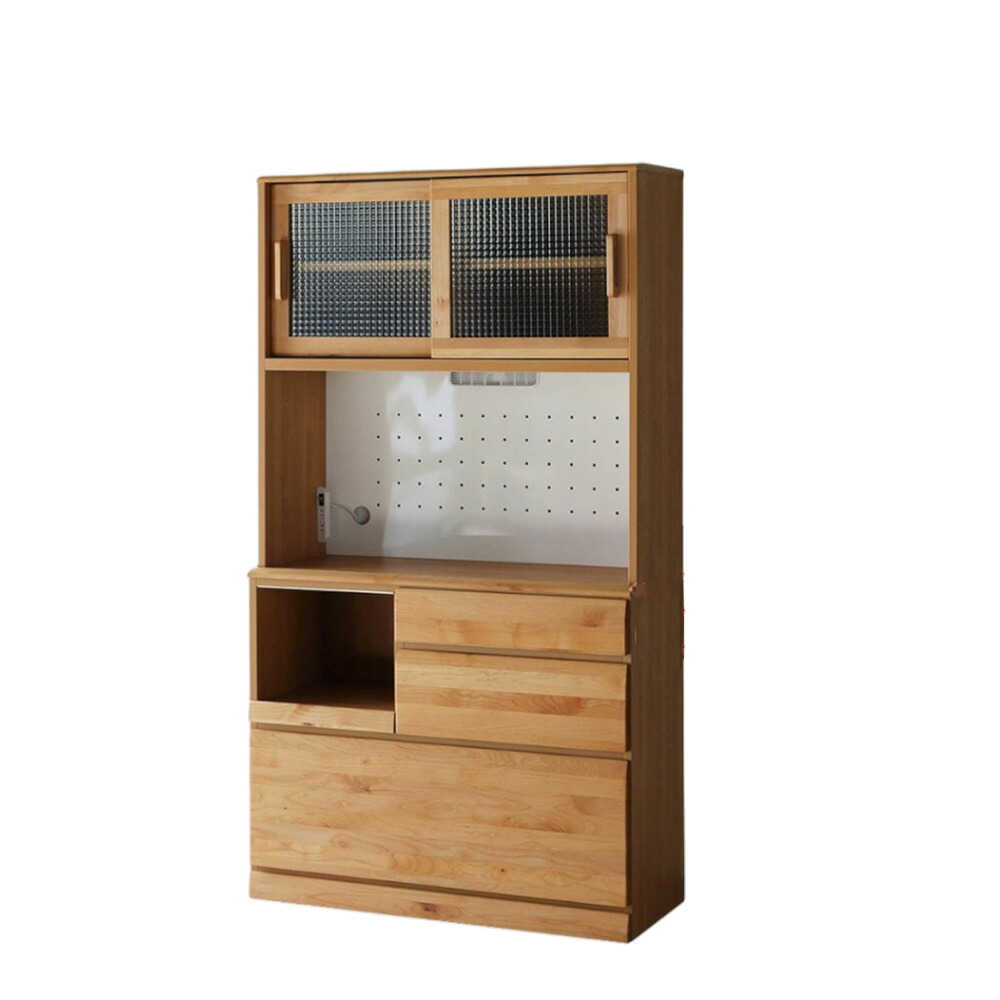 楽天市場】日本製 食器棚 オープンボード 幅100cm 大川家具 フレスコ