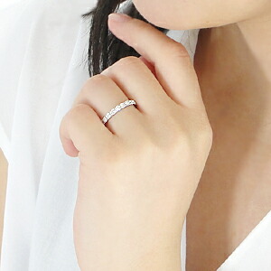 楽天市場】Pt900/K18YG/K18PG/K18WG 0.5ct ダイヤモンド ハーフ