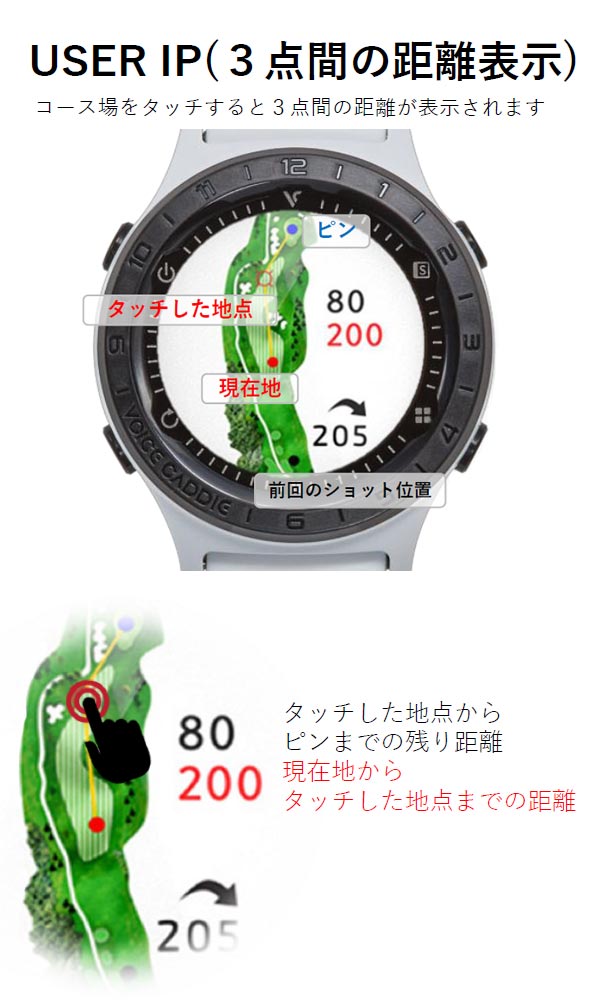 楽天市場】ボイスキャディ A2 ゴルフウォッチ ゴルフ 距離計測器 VOICE