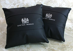 楽天市場】ジャンクションプロデュース レザークッション ブラック