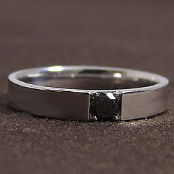 楽天市場】プラチナ900 ブラックダイヤモンドメンズリング Pt900