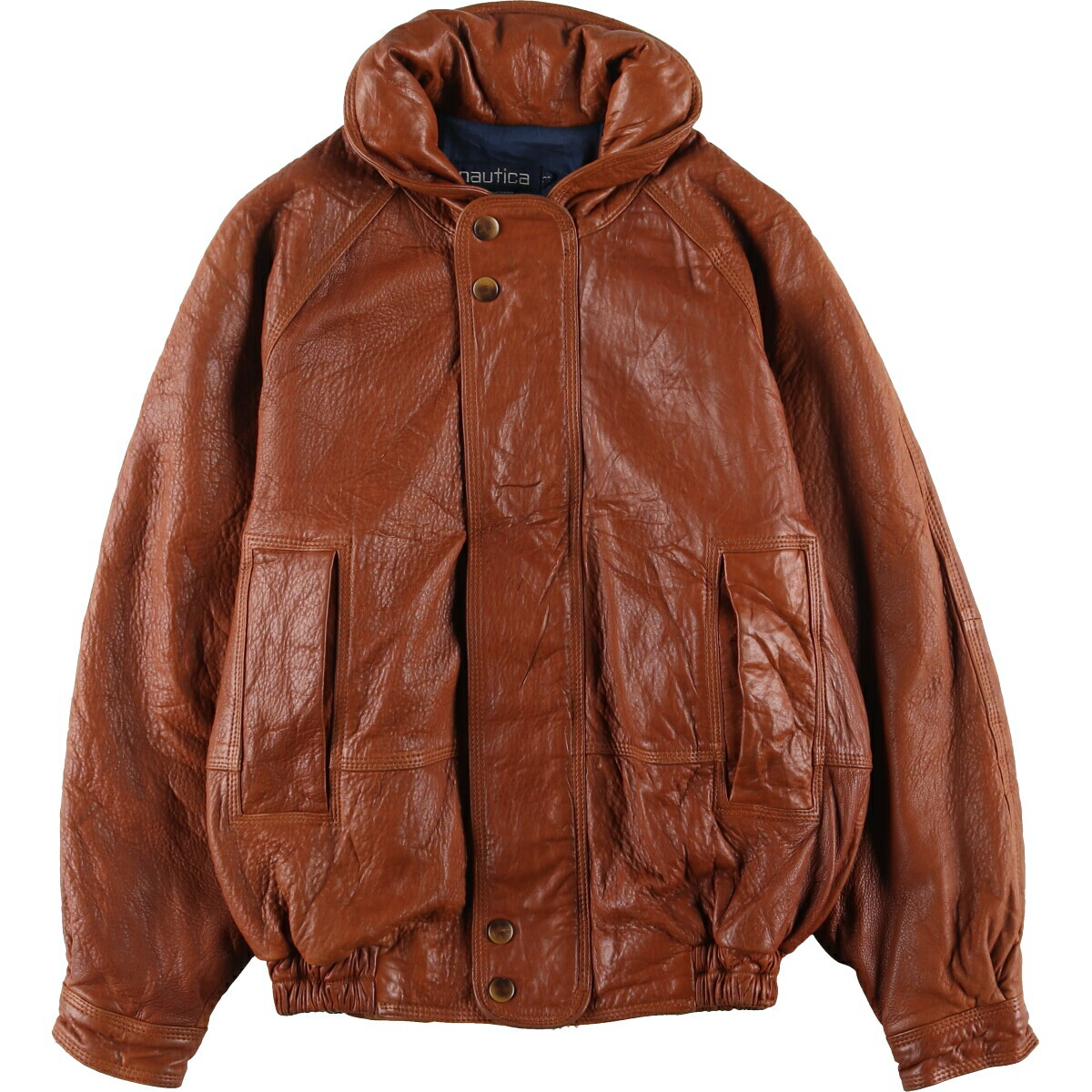 楽天市場】古着 90'S ノーティカ NAUTICA レザーブルゾンタイプ メンズ