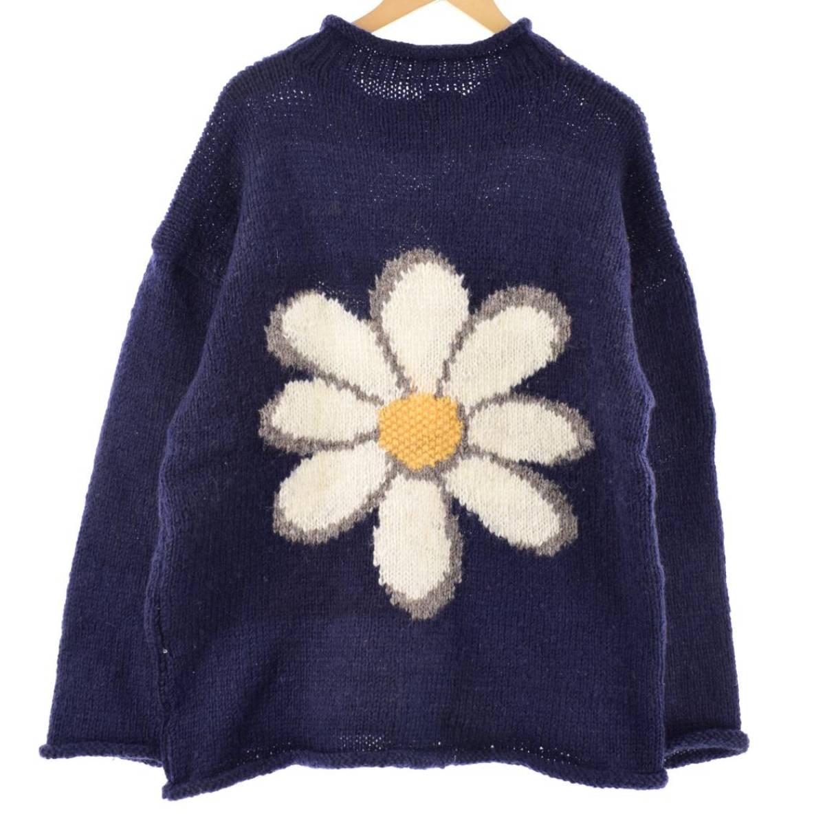 楽天市場】古着 80~90年代 PACHAMAMA 花柄 エクアドルニット ロール