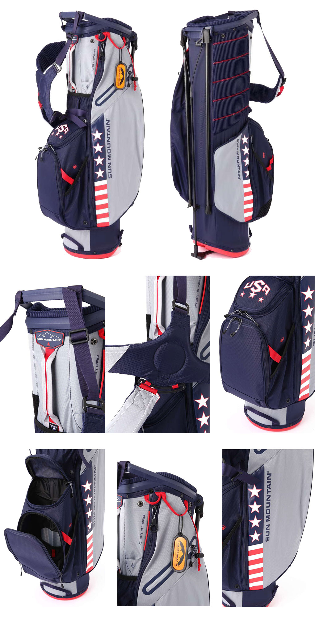 楽天市場】サンマウンテン 3.5LS型 軽量 スタンド式 キャディバッグ 9