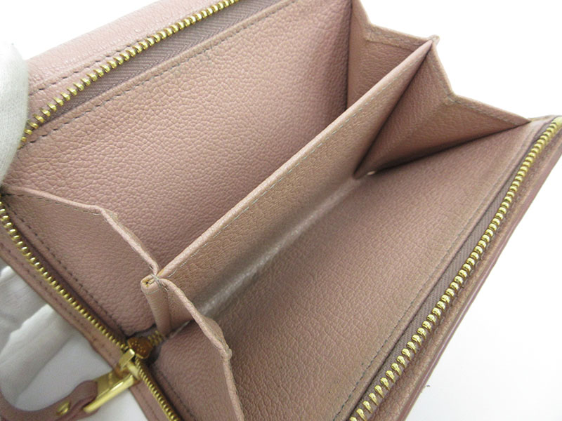 楽天市場】miumiu(ミュウミュウ) マドラス リボン ミディアム 三つ折り