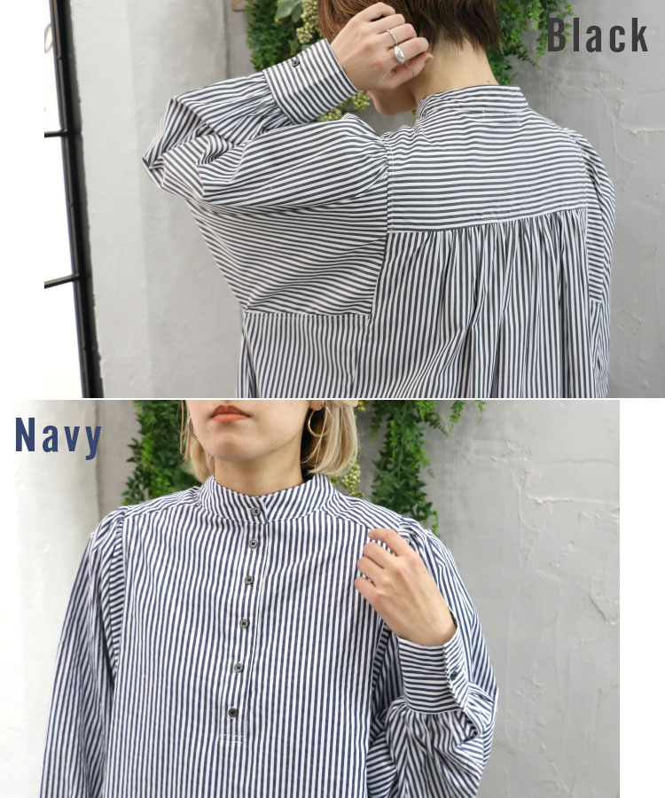 楽天市場】セール バックギャザーストライプワンピース ロングワンピ