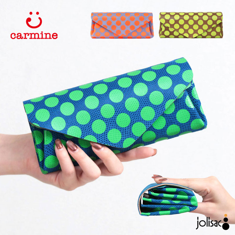 楽天市場】【正規販売店】カーマイン 財布 carmine レザー ドット