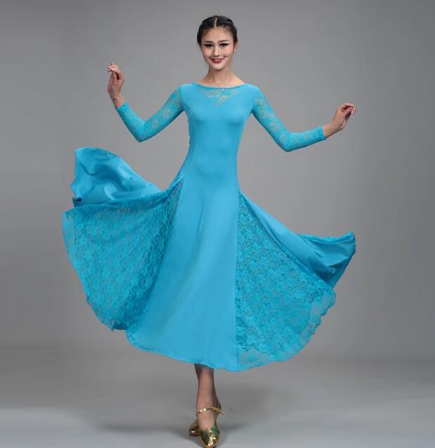 楽天市場】社交ダンスドレス 社交ダンス ワンピース 長袖 透け感