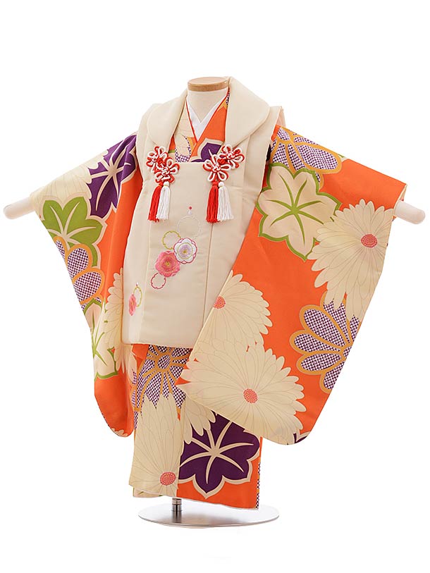 楽天市場】七五三 着物 3歳 レンタル 七五三 3歳 被布 セット 3675