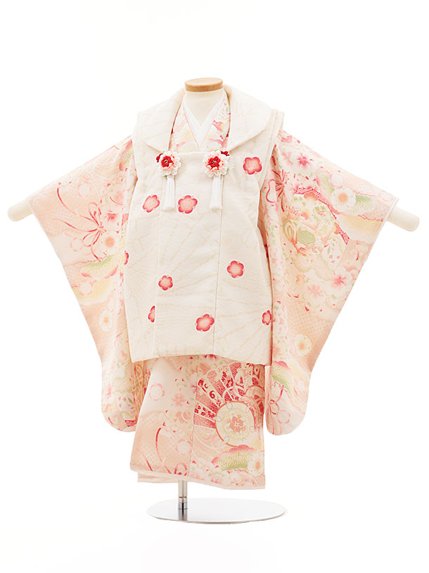 楽天市場】七五三 着物 3歳 レンタル 七五三 3歳 被布 セット 4539 華