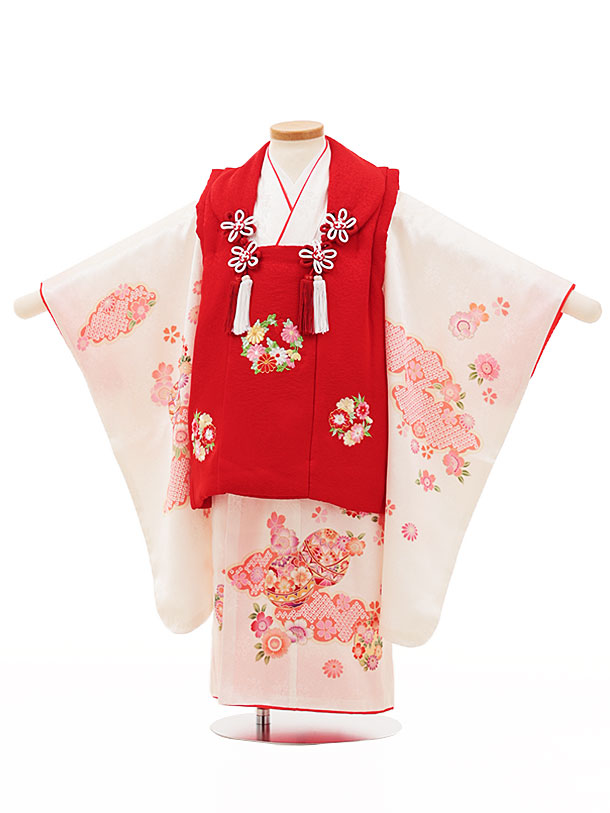 楽天市場】七五三 着物 3歳 レンタル 七五三 3歳 被布 セット 4431