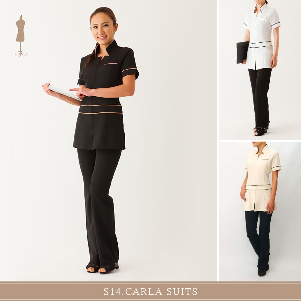 楽天市場】エステ ユニフォーム 上下セット【送料無料】14.カーラ