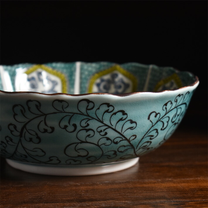 楽天市場】九谷焼 煮物鉢 吉田屋山茶花（径 約18cm）（ 和食器 中鉢