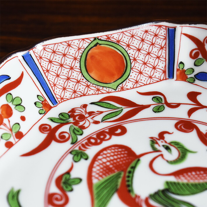 楽天市場】九谷焼 中皿 セット 赤絵鳳凰（ 和食器 取り皿 おしゃれ