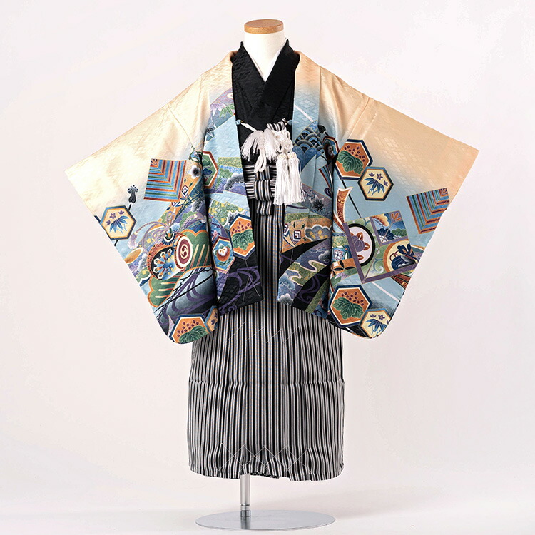 楽天市場】七五三 着物 5歳 羽織袴セット 男の子 10点フルセット