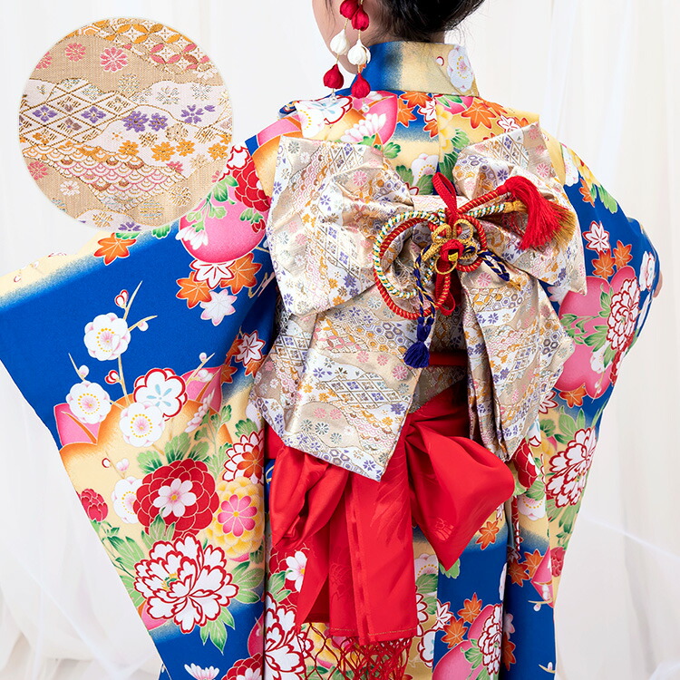 楽天市場】七五三 着物 7歳 四つ身セット(結び帯セット) 女の子 16点