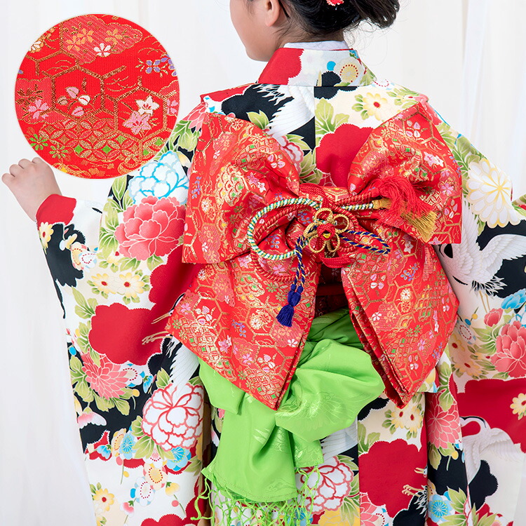 楽天市場】七五三 着物 7歳 四つ身セット(結び帯セット) 女の子 16点