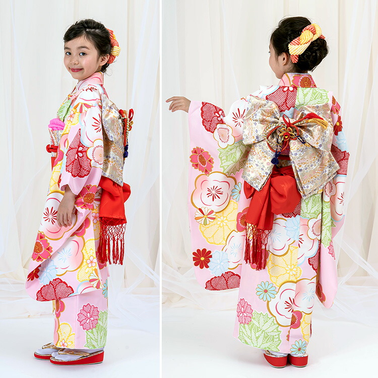 楽天市場】【レンタル】七五三 着物 7歳 四つ身セット(結び帯セット