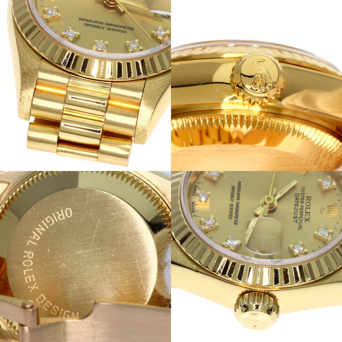 楽天市場】ロレックス 69178G デイトジャスト 10P ダイヤモンド 腕時計