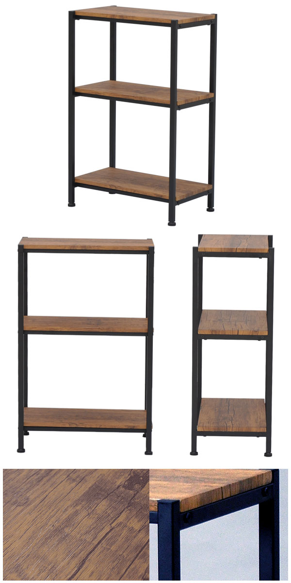 楽天市場】オープンラック ブルックリンスタイル3段ラック 幅50cm 奥行