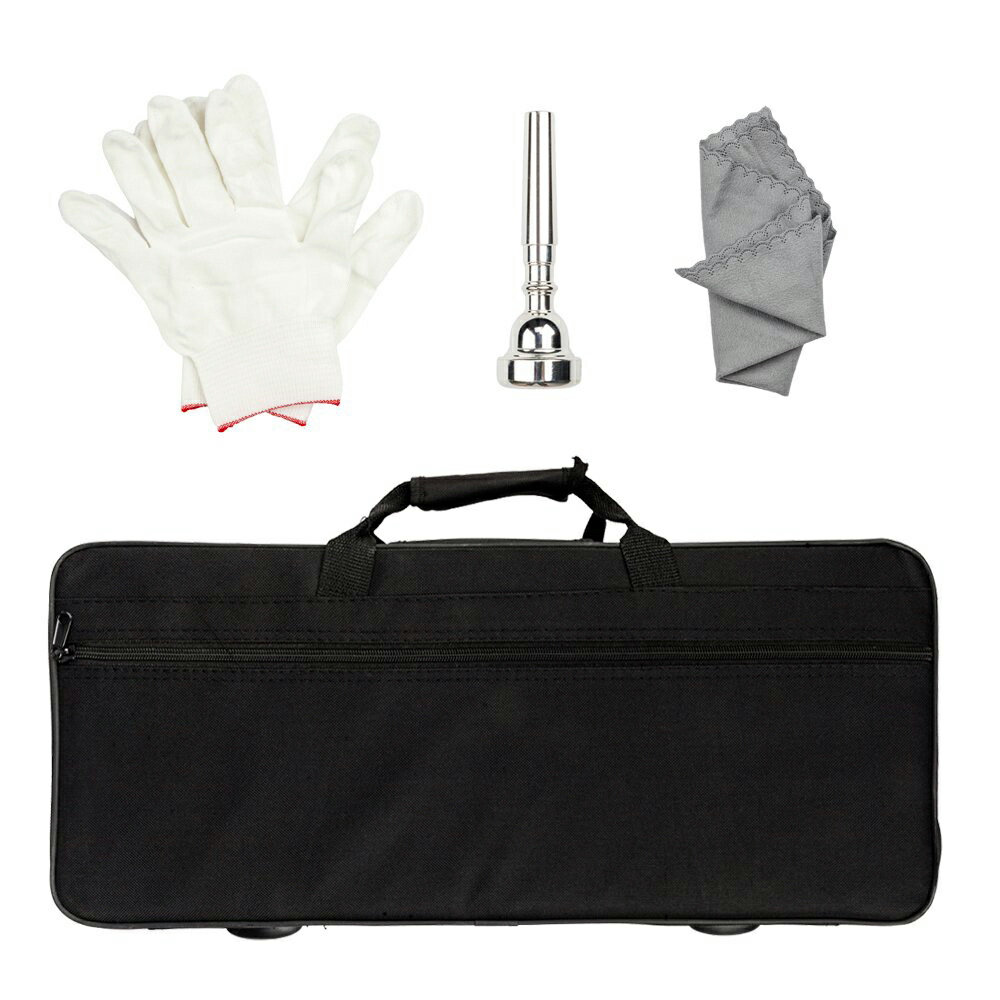 楽天市場】トランペット 初心者入門セット Bb調 管楽器 真鍮製 メッキ