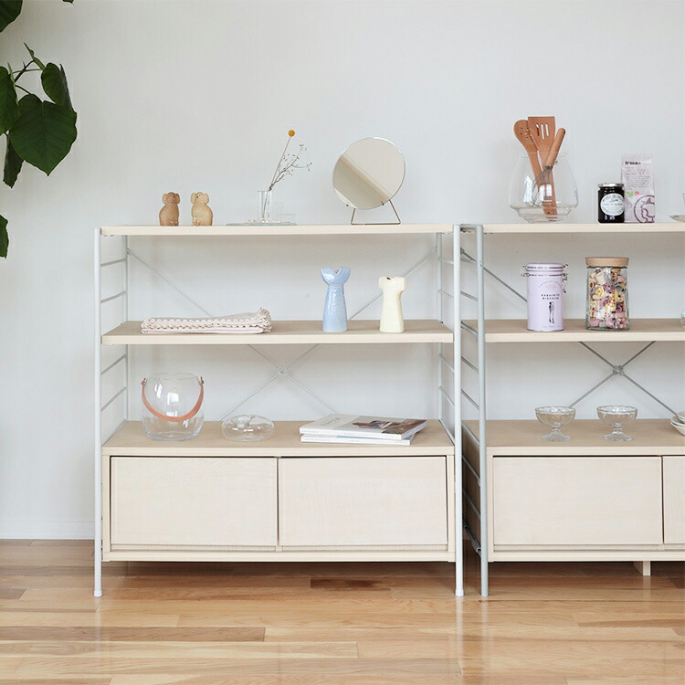 楽天市場】aina タスク tasku シェルフ【引き出し付き 幅90 高90 3段