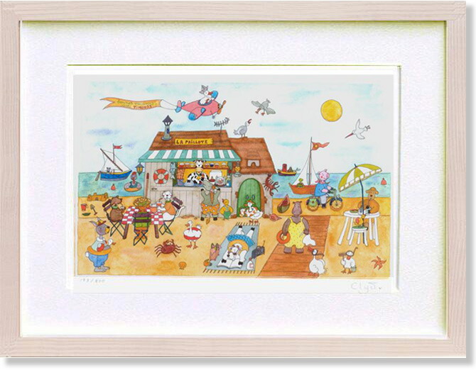 【希少品❣️Clyv 版画】 クリーブOpen House クリーブ 絵画 版画額装完成品（3Dジクレー） ザ・オープンハウス 6757