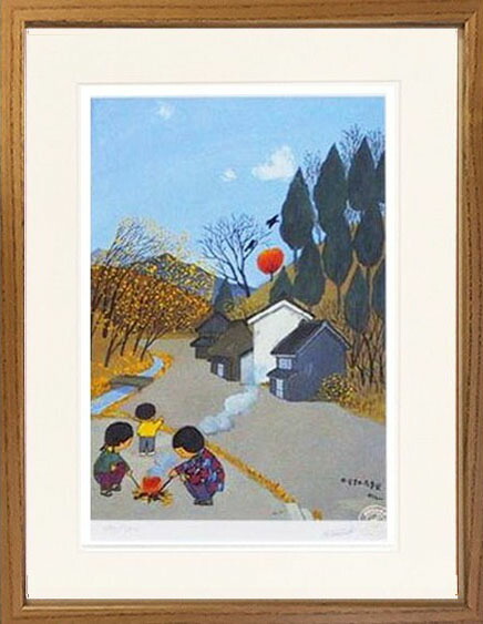 楽天市場】谷内六郎・からすのたき火（絵画・版画） : 絵画生活