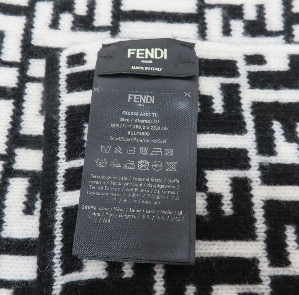 楽天市場】フェンディ Fendi FXS346 ズッカ マフラー メンズ