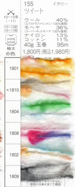 楽天市場】ツイート パピー 【KY】 毛糸 編み物 イタリー製 : 毛糸蔵