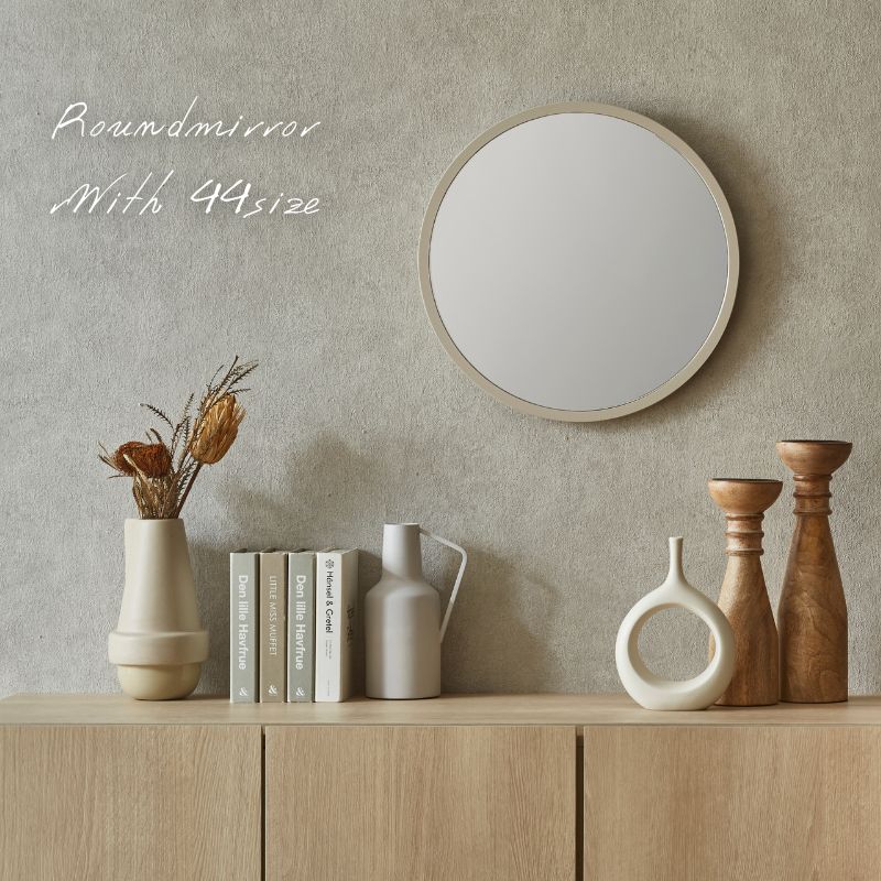 楽天市場】幅44 3色対応 ラウンドミラー ウォールミラー 壁掛けミラー