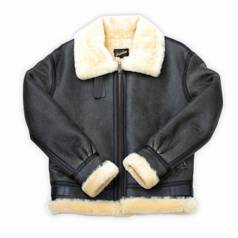 楽天市場】B-3 ムートンジャケット 本皮 本革 メンズ フライト