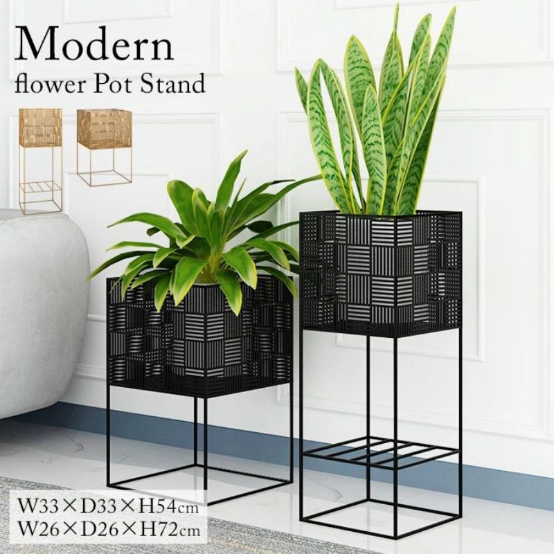 玉もね様お取り置き】アイアン プランター台 葉のデザイン 4個セット 玉