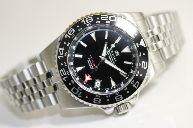 楽天市場】ZEEDA ジーダ DUAL-ZONE デュアルゾーン 40mm GMT搭載 自動