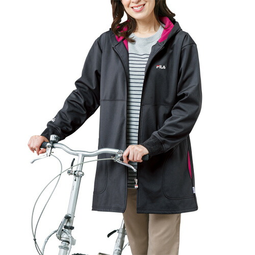 楽天市場】パーカー 長め レディース シニア 秋冬 FILA 防風ロング丈