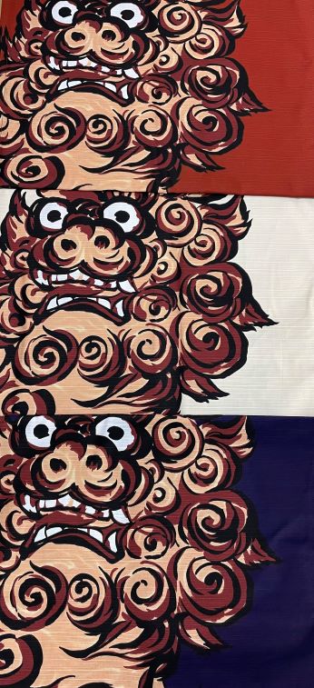 楽天市場】沖縄のれん□シーサー□3色展開 : 健商