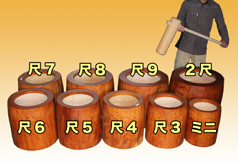 楽天市場】◎欅（ケヤキ）餅つき臼（うす） 尺4(φ42)臼・・・2升用