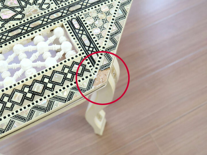 楽天市場】螺鈿家具 Mother of Pearl エジプト螺鈿の工芸家具 サイド