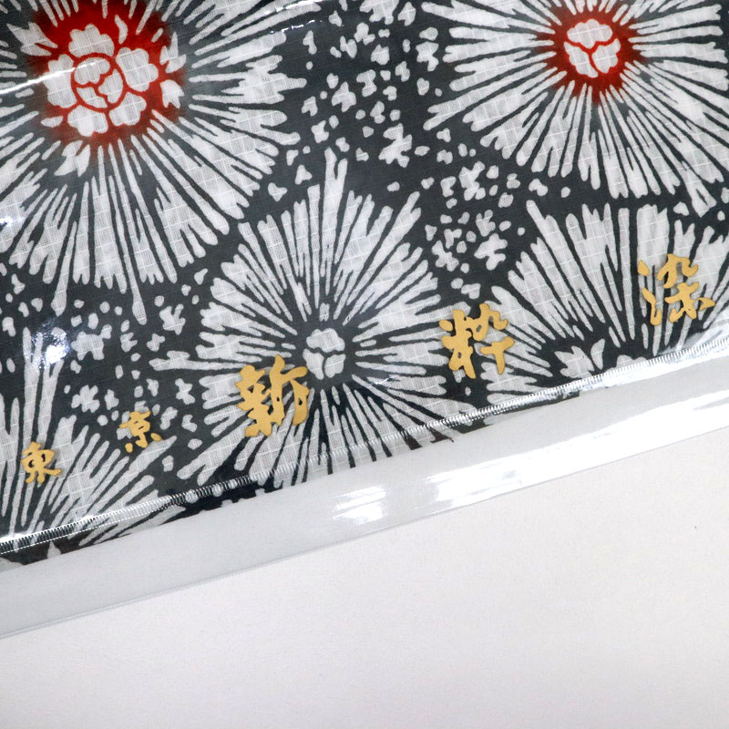 楽天市場】浴衣反物 東京『新粋染』綿紅梅 花模様 墨色グレー