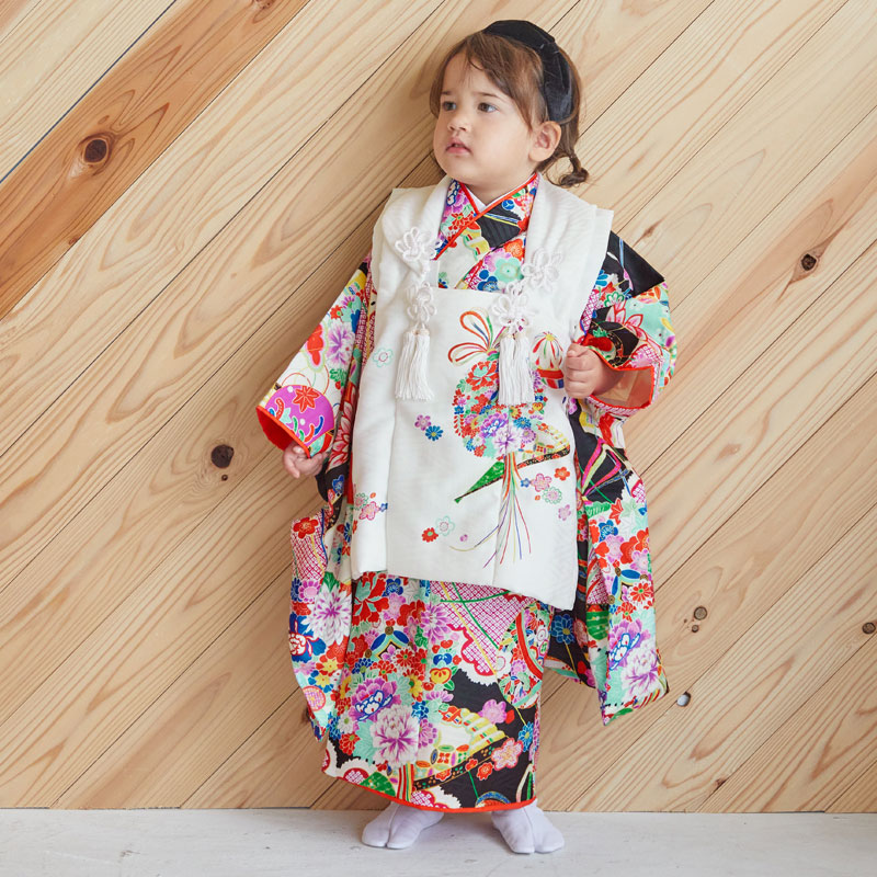楽天市場】【レンタル】[七五三 着物 3歳 女の子] 三歳 「K088 Shikibu